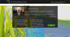 Desktop Screenshot of drmarkrobertson.com.au